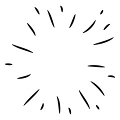 Fototapeta premium doodle design element, starburst doodle ,sparkling doodle,firework doodle.