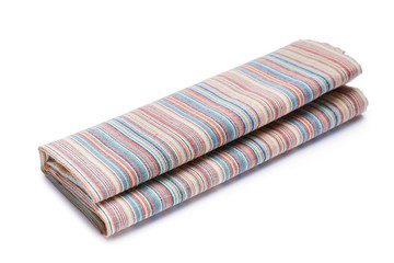 Clean napkin on white background