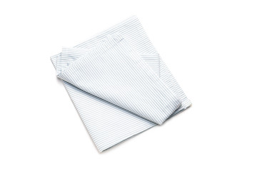 Clean napkins on white background