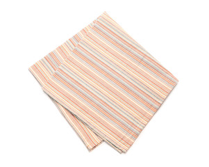 Clean napkin on white background