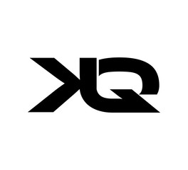 Initial 2 letter Logo Modern Simple Black KQ