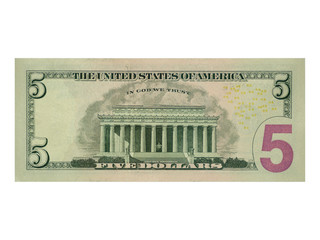 Colorful background with money US dollars of different value. Top view of business concept with finance for banks. American banknotes 5, 10, 50, 100 dollars backdrop