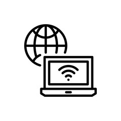 information technology Line Vector icon Illustration.