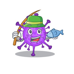 A Picture of funny Fishing bovine coronavirus design