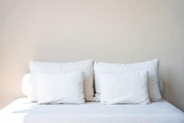 Comfortable pillow on sofa decoration interior