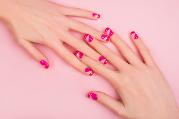 Bright manicure design