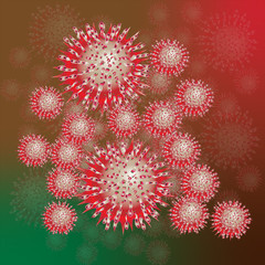 illustration graphic vector of Dangerous asian ncov corona virus, pandemic risk background. corona virus in wuhan,corona virus infection