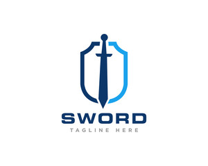 Sword Logo Icon Design Vector