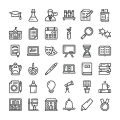 Study and Education Icons Set