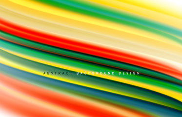 Abstract background - fluid color gradient waves, with dynamic motion line effect. Vector Illustration For Wallpaper, Banner, Background, Card, Book Illustration, landing page