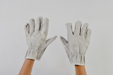 Obraz premium Work gloves isolated on white background