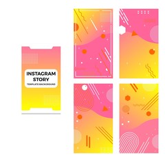 Colorful and modern Instagram Story Background