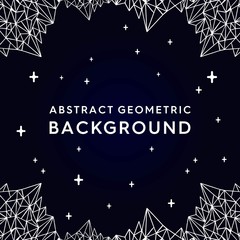 Fototapeta premium Abstract Mountain Geometric Dark Background