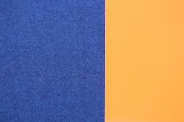 Orange blue  geometric background.Abstract background in contrasting colors.