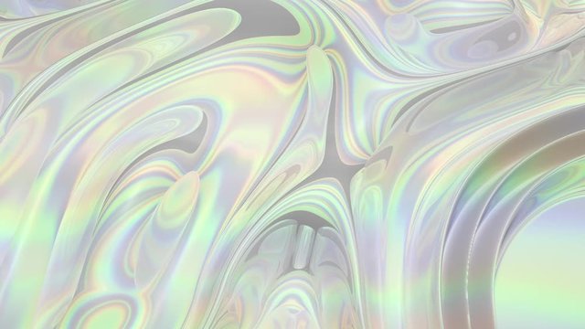 Pearl abstraction background with body waves, wallpaper sparkling deep waves with mirror reflections, a holographic surface with a large pattern, 