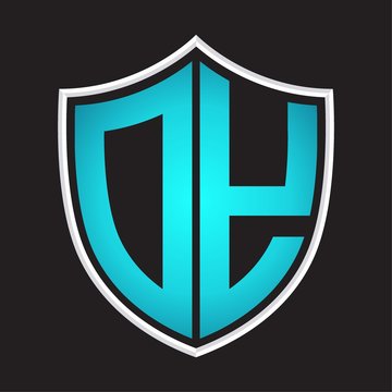 recommend clip art: DY Logo monogram with shield shape isolated blue colors on outline design template