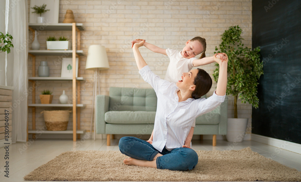 Poster happy loving family