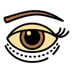 Lifting facial icon. Outline lifting facial vector icon for web design isolated on white background