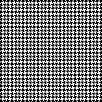 Vector image of black and white small houndstooth pattern.