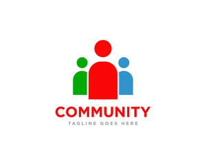 Community Logo Icon Design Vector