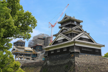 再建中の熊本城