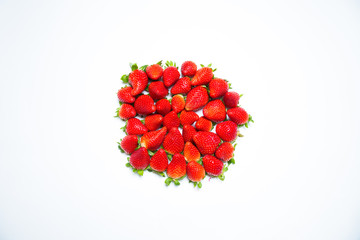 belles fraises en rond