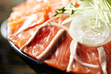 salmon with lemon