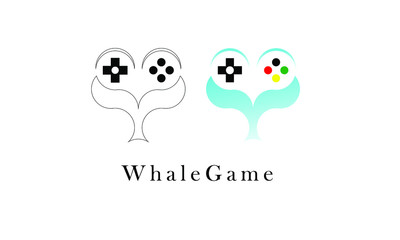 game logo with the theme of control and whale tail