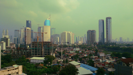 building construction in the city