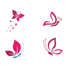 Beauty butterfly vector icon