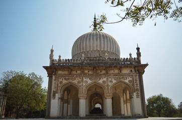 historical dome structures of seven tombs in hydrabad india