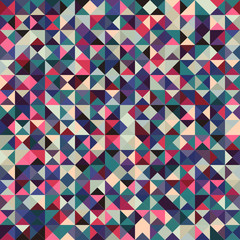 The Seamless Stained Glass Patterns, Abstract Colorful Triangle Patterns