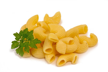 Frisch gekochte Hörnchen-Nudeln