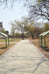pathway of abandon fort in hyderabad india