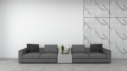 living room modern interior.3d  rendering.minimal room design concept.Sofa set and wood floor decoration.