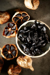 Fermented black garlic