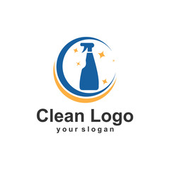 Clean Logo template vector illustration design