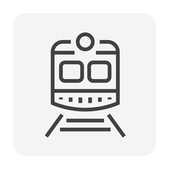 Fototapeta premium train vector icon