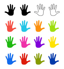 手のひらアイコンセット