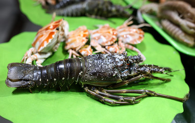 Sea crayfish cooked according to a special recipe.