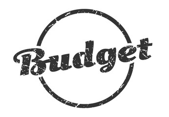 budget sign. budget round vintage grunge stamp. budget