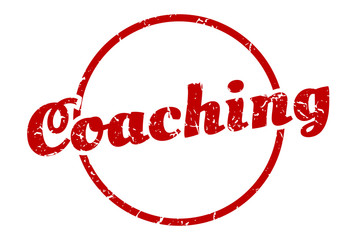 coaching sign. coaching round vintage grunge stamp. coaching