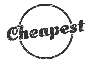 cheapest sign. cheapest round vintage grunge stamp. cheapest