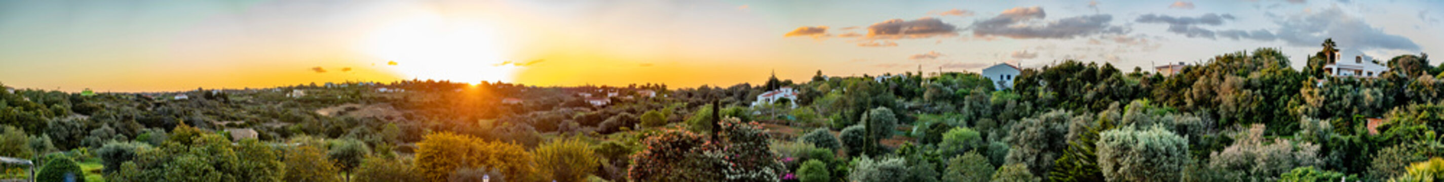 landscape near Lagoia at the coast Algarve in Portugal