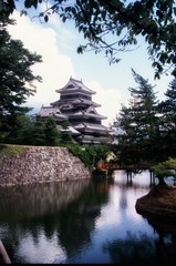 Vertical shot of the Matsumoto Castle in Tokyo, Japan.