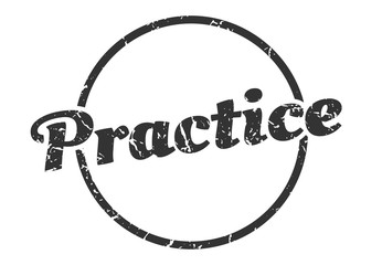 practice sign. practice round vintage grunge stamp. practice