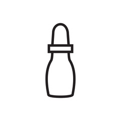 Baby milk bottles icon vector design template