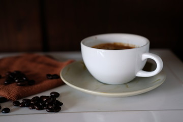 coffee cup on the table