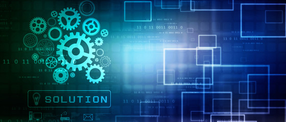 2d illustration gear Network