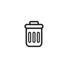 trash can icon vector design template